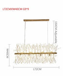 GobekUsa Dandelion Chandelier LED Pendant Lamp for Dining Room Bedroom Shops