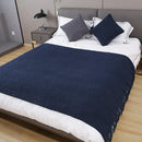 GobekUsa Cozy Knitted Sofa Blanket with Tassels - Versatile Home Decor and Wrap