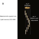 GobekUsa High-ceiling Room Pendant Lights Adjustable Luxury Fixture