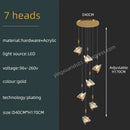 GobekUsa Butterfly Acrylic Chandelier Modern Ceiling Light Pendant Lamp for Living Room