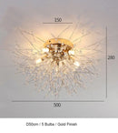 GobekUsa Dandelion Chandelier LED Pendant Lamp for Dining Room Bedroom Shops