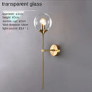 GobekUsa Glass Ball Sconce Light for Bedroom Living Room