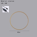 GobekUsa Dimmable Black Gold Aluminium Ring Wall Lamp for Elegant Lighting