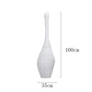 GobekUsa Bamboo Floor Lamp: Unique Rattan Light for Living Room, Bedroom, Teahouse Decor
