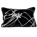GobekUsa Lahulpe Navy Blue Velvet Cushion Cover with Constellation Embroidery, 45x45cm