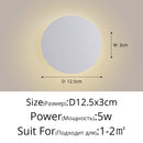 GobekUsa LED Round Touch Wall Lamps for Bedroom & Aisle Decor