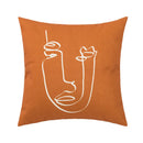 GobekUsa Abstract Geometric Print Cotton Linen Pillow Cover Nordic Style Decor Pillowcase