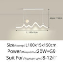 GobekUsa LED Chandelier: Modern Minimalist Pendant Light for Dining Room, Kitchen, Home Lighting