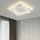 GobekUsa Geometric Square LED Ceiling Light with Remote Control for Study Living Room Bedroom