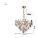 GobekUsa Gold Crystal Chandelier Lighting for Living Room
