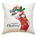 GobekUsa Christmas Pillowcase: Santa Claus Snowman Print for Living Room Sofa Decor