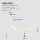 GobekUsa Brass Full Copper Modern Chandelier Light Fixture for Stylish Living Spaces