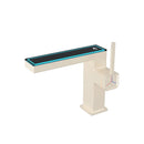 GobekUsa Digital Display Square Sink Mixer with Single Handle in Gray.