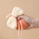 GobekUsa Bowknot Microfiber Hand Towels Soft & Absorbent Coral Velvet for Kitchen & Bathroom