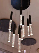GobekUsa Cylindrical Chandelier: Modern Nordic Indoor Lighting for Living Room, Staircase & Ceiling