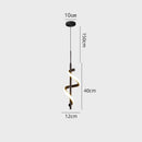Modern Copper Pendant Light in Black and Gold