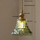 GobekUsa Cube Amber Glass LED Pendant Lamp | Modern Hanging Light Fixtures