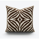 GobekUsa Gold Zebra Pattern Jacquard Pillow Cover - Modern Luxury Decor