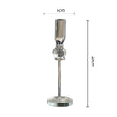 GobekUsa Crystal Glass Candlestick Holder - Elegant Home Décor Accessory
