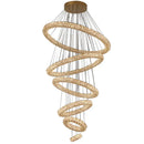 GobekUsa Crystal Ring Chandelier - Color Changing LED Modern Luxury Hanging Lamp