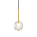 GobekUsa Clear Glass Globe LED Pendant Chandelier for Dining Room and Living Room