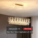 GobekUsa Gold Crystal Chandelier: Luxury Lighting for Dining Living Bedroom Kitchen Island