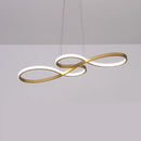 GobekUsa Gold LED Chandelier: Modern Nordic Hanging Lamp for Dining Room, Kitchen, Bar, Office