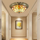 GobekUsa Bohemian Glass Ceiling Light: European Baroque Style for Home Decor & LED Lighting.