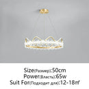 GobekUsa Crystal Flower Ring Chandelier for Modern Living and Bedroom