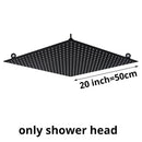 GobekUsa 20 Inch Square Stainless Steel Rainfall Shower Head - Luxury Chrome Finish