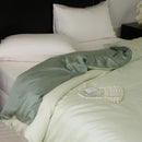 GobekUsa Double Layer Satin Queen Duvet Set Smooth & Cool Luxury Quilt Cover Pillowcases