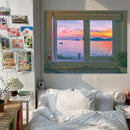 GobekUsa Dreamy Window Scenery Tapestry Wall Hanging for Room Decor
