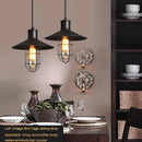 GobekUsa Bird Cage Industrial Chandelier: Retro Black Pendant Light for Restaurant and Bar