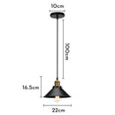 GobekUsa Iron Pendant Light for Dining Room, Kitchen, and Bedroom