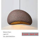 GobekUsa Japanese Wabi Sabi LED Pendant Lamp Modern Simple Living Room Bedroom Chandelier