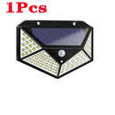 GobekUsa 100 LED Solar Wall Lights Outdoor with PIR Motion Sensor for Garden Street Security