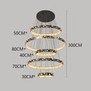 GobekUsa Crystal Chandelier Stair Pendant Lamp Living Room Pendant Lights Interior Lighting