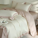 GobekUsa Luxe Lace Bedding Set: 1000TC Egyptian Cotton Duvet, Sheet, Pillowcases