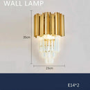 GobekUsa Gold Crystal Chandelier Lights LED Nordic Classic Living Room Lamparas