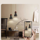 GobekUsa Black Travertine LED Pendant Lamp for Dining Living Room Bedroom and Cafe
