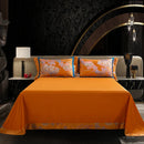 GobekUsa Egyptian Cotton Silk Jacquard Bedding Set for Queen King Size Linens