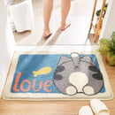 GobekUsa Cartoon Animal Bathroom Carpet - Non-slip Absorbent Soft Bath Rug