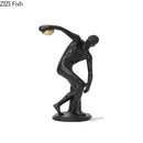 GobekUsa Discus Thrower Resin Sculpture Athlete Desk Decoration Ornaments