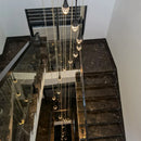 GobekUsa Crystal Bubble Chandelier: Modern Luxury Lighting for Home, Dining, Bedroom & Stairwell