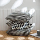 GobekUsa Houndstooth Plaid Pillow Cover - Nordic Style for Home, Bedroom, Sofa deco
