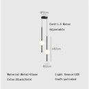 GobekUsa Gold Pendant Light, Modern 1-Light Ceiling Fixture for Bedroom and Living Room