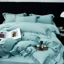 GobekUsa 1200TC Egyptian Cotton Bedding Set with Hollow Lace Broad Side