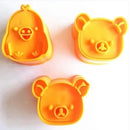 GobekUsa Cute Bear Sandwich Mold & Cookie Cutter Baking Set