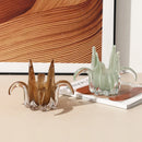 GobekUsa Glass Petal Candle Holder for Home Decoration and Storage
