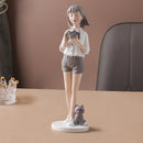 GobekUsa Kawaii Girl Figurine Sculpture for Room Decor and Desk Accessories